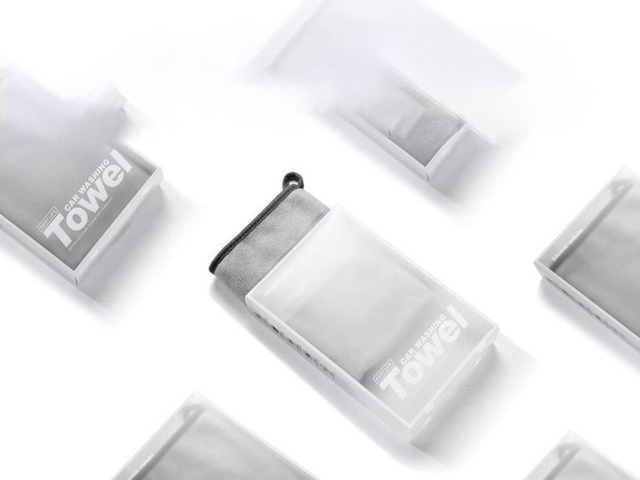 Ręcznik z mikrofibry x2 Baseus ściereczka do samochodu 40x40cm Szara