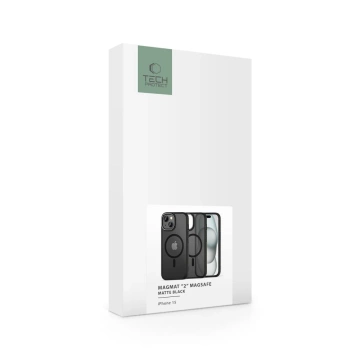Etui Magmat „2“ Magsafe für Apple iPhone 15 Mattschwarz