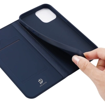 Dux Ducis Skin Pro Holster Flip Cover für iPhone 13 Pro Max blau