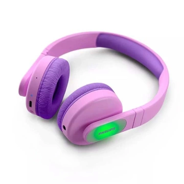 Philips kabellose Bluetooth-On-Ear-Kopfhörer für Kinder, rosa Tak4206pk