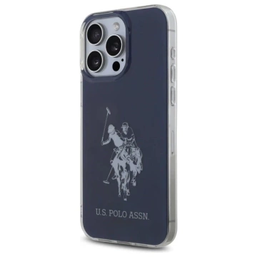 Etui do iPhone 15 Pro Max US Polo Shiny Big Logo Granatowe