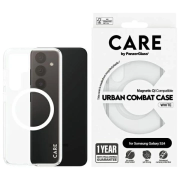 Etui do Samsung Galaxy S24 CARE by PanzerGlass Flagship QI Case Clear