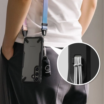 Etui für Samsung Galaxy S25 Schwarz Ringke Fusion X