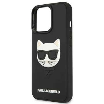 Karl Lagerfeld KLHCP13LCH3DBK 13 Pro / 13 6,1" Czarny/Black Hardcase 3D Rubber Choupette