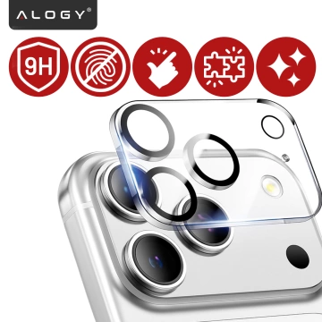 Szkło Ochronne na Obiektyw Aparatu do Apple iPhone 17 Pro Max, Wzmocnione i Odporne na Zarysowania, Precyzyjnie Dopasowane, Alogy Lens Protector Pro+™ – Przezroczyste