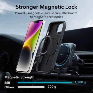 Esr ch halolock magsafe iphone 14 plus schwarz