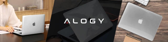 Etui Ochronne do Apple MacBook Air 13 13.6" M2 (2022) / M3 (2024) / M4 (2025), Smukłe i Przezroczyste, Alogy HardCase™ – Transparentne