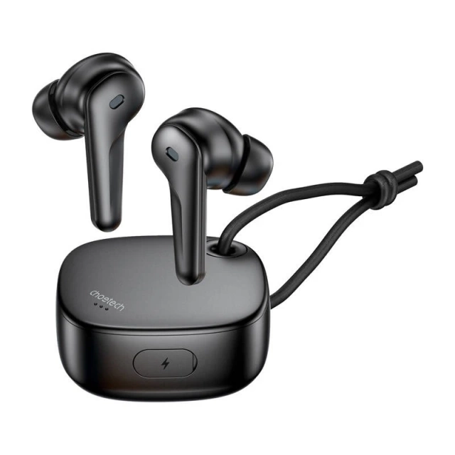 Słuchawki TWS Choetech BH-T17 ANC+ENC, Bluetooth 5.4, Czarne