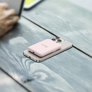 Magnetische Powerbank PB10 Lifemag Magsafe Power Bank 5000 mAh Pink