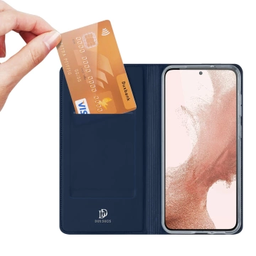 Dux Ducis Skin Pro Handyhülle für Samsung Galaxy S23 Flip Card Wallet Stand Blau
