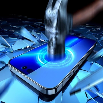 Joyroom Knight 2.5D Privacy TG Panzerglas für iPhone 14 Plus mit Anti-Spy-Filter Vollbild mit transparentem Rahmen (JR-P03)