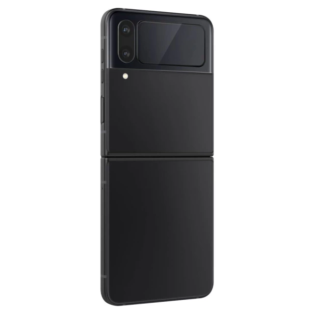Szkło hartowane Spigen Glass FC ”EZ FIT” + ramka Film 2-pack do Samsung Galaxy Z Flip 4 Black
