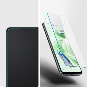 Spigen Glas.TR Slim 2er-Pack Panzerglas für Xiaomi Redmi Note 12 5G / Poco X5 5G