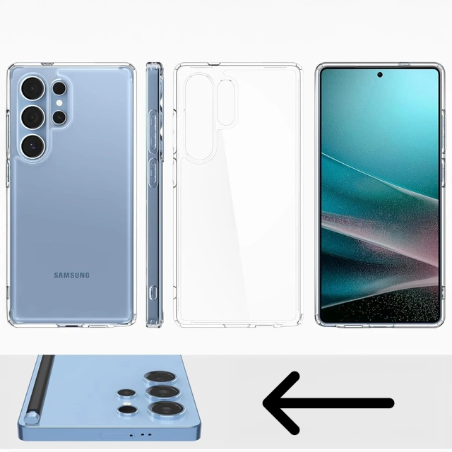 Etui do Samsung Galaxy S25 Ultra Spigen Ultra Hybrid Crystal Clear