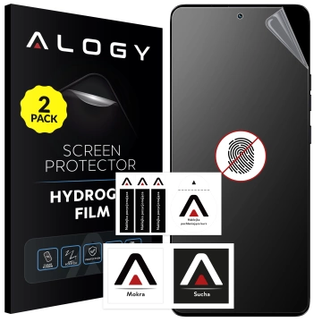 2x Folia "MATOWA" do Motorola Moto Edge 50 Ultra / Fusion / Pro Hydrożelowa Alogy HydroSkin Matte Pro™ na ekran do etui "BEZ ODCISKU PALCÓW"