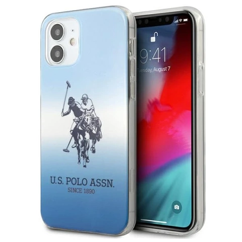 Etui na telefon US Polo Gradient Collection iPhone 12 mini 5,4" niebieski/blue
