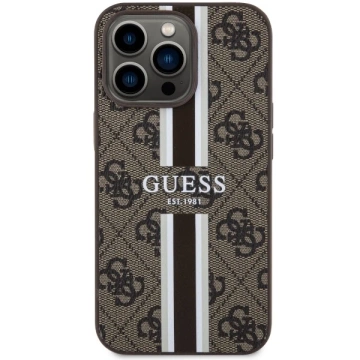 Etui Guess GUHMP13LP4RPSW für iPhone 13 Pro / 13 6,1" Hardcase 4G bedruckte Streifen MagSafe