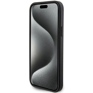 Etui Karl Lagerfeld KLHCP15SSAPKCNPK für iPhone 15 6,1" czarny/schwarz Hardcase Saffiano Cardslot Karl