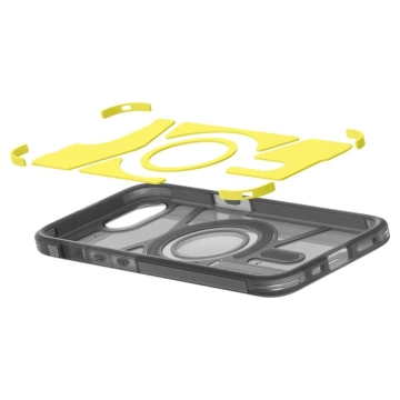 Etui für iPhone 16e Spigen Tough Armor Mag MagSafe Frost Black