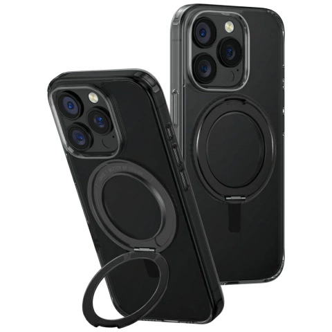 UNIQ Swivix 360 Rotating Kickstand Case für iPhone 16 Pro 6,3″ – Schwarz