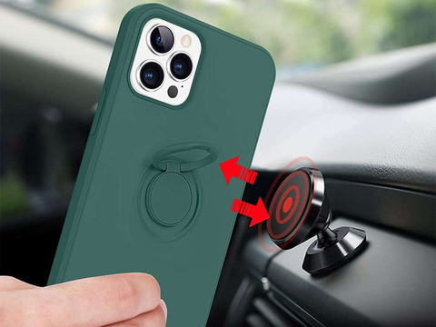 Ring Ultra Slim Alogy Silikonhülle für iPhone 12 Pro Max 6.7 Grün