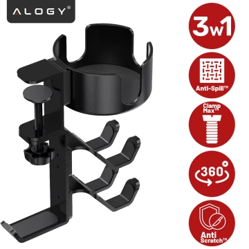 Handyhülle Wasserdichtes Gehäuse Alogy universal IPX8 bis 6,5 Schwarz
