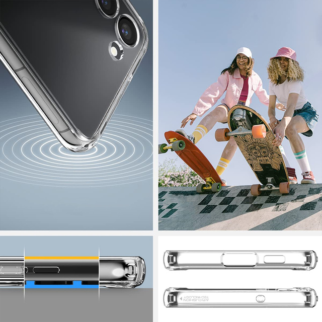 Etui ochronne na telefon Spigen Ultra Hybrid Case obudowa do Samsung Galaxy S23 Crystal Clear