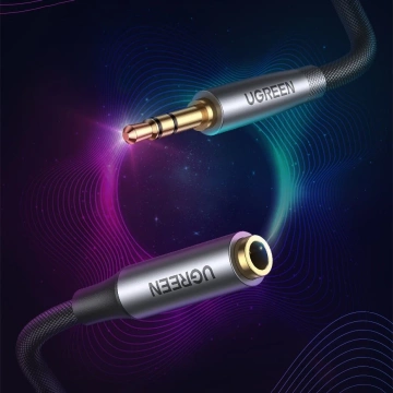 Przewód UGREEN kabel przedłużacz AUX 3.5mm mini jack 1m