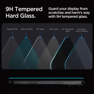 Szkło Prywatyzujące Spigen Glas.Tr ”Ez Fit” 2-Pack do Iphone 16 Pro Max Privacy