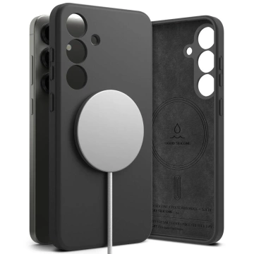 Etui für Samsung Galaxy S25 Plus Schwarz Ringke Silikon Magnetisch MagSafe