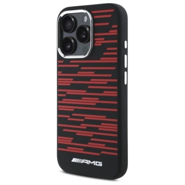 Etui do iPhone 16 Pro AMG Silicone Graphics MagSafe Black Red