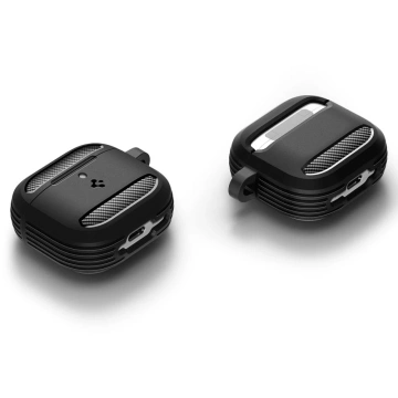Schutzhülle für Apple Airpods 4 Spigen Rugged Armor Mattschwarz