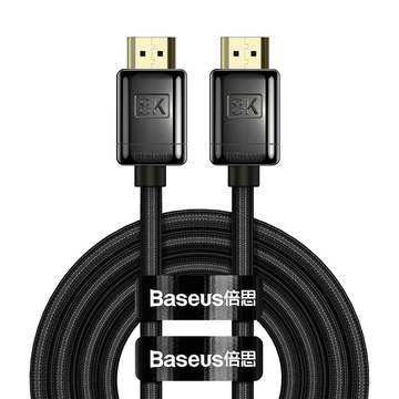 Kabel 2m Baseus High Definition Series HDMI 2.1 8K 60Hz 3D HDR 48Gbps Czarny