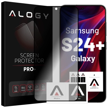 Alogy Privacy Glass gehärtetes Glas für Samsung Galaxy S24 Plus, matte Displayschutzfolie