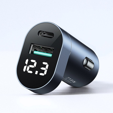 Kfz-Ladegerät Joyroom C-A17 USB USB-C 42,5 W QC PD AFC SCP Dunkelblau