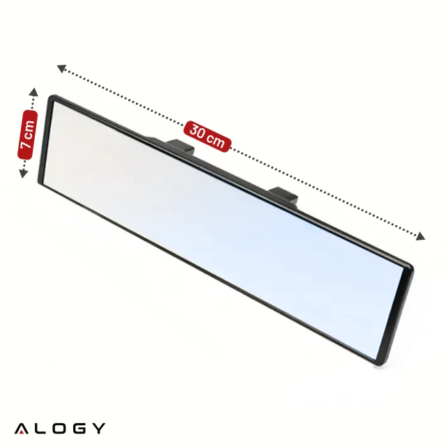 Lusterko samochodowe Panoramiczne Alogy WideView™ 300mm Nakładka na Lusterko wsteczne Panorama 30cm