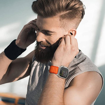 Alogy Sportarmband für Apple Watch 4/5/6/7/8/SE/Ultra (42/44/45/49 mm) Orange