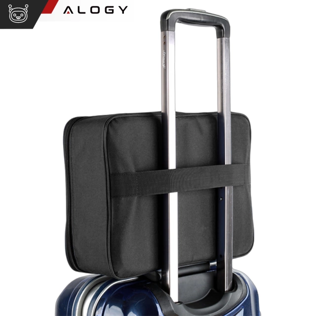 Walizka torba podróżna etui organizer na dokumenty Alogy Bag for Documents with Number Lock - 37x26x11cm Czarna