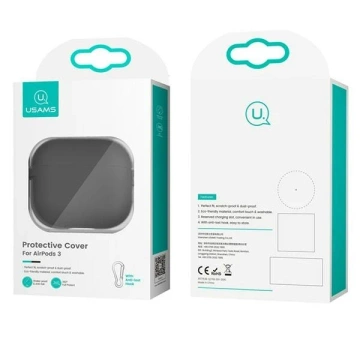 Schutzhülle für USAMS Kopfhörer für Apple AirPods 3 Silikon blau/blau BH741AP02 (US-BH741)