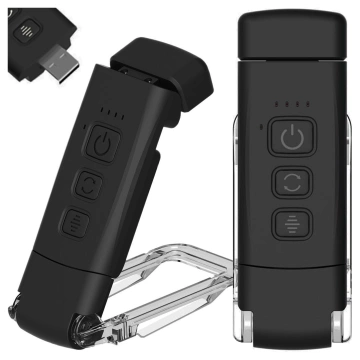Alogy Clip Lampe LED Leselampe Wiederaufladbare Buchclip-Lampe Schwarz