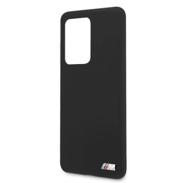 BMW BMHCS69MSILBK Hard Case für Galaxy S20 Ultra G988 schwarz/schwarz Silikon M Collection