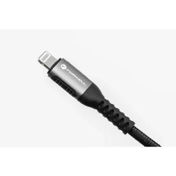 Kabel USB-C zu Lightning 27W 1,2m Nylon Forcell Aluminium iPhone iPad