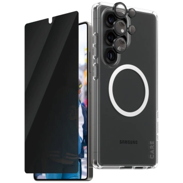 CARE by PanzerGlass 3in1 Privacy Glass Case Sichtschutzlinse für Samsung Galaxy S25 Ultra