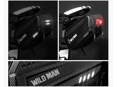 Beuteltasche Fahrradtasche Fahrradhalter Wildman Bag ES7 1.2l Schwarz