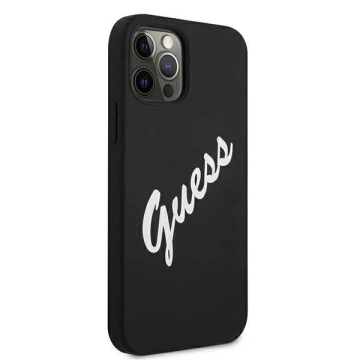 Guess GUHCP12LLSVSBW iPhone 12 Pro Max 6,7 "schwarz und weiß / schwarz weiß Hardcase Silikon Vintage