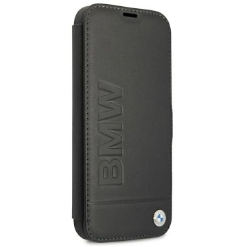 Etui na telefon BMW BMFLBKP13SSLLBK do Apple iPhone 13 Mini 5,4" czarny/black book Signature