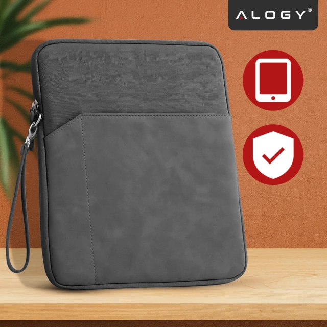 Wsuwka Torba etui ochronne pokrowiec do tabletów Alogy Sleeve Bag na tablet Apple iPad Samsung Lenovo Xiaomi 9.7" - 10.8" Szary