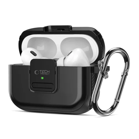Etui Ochronne Na Słuchawki Defender Hook MagSafe do Apple Airpods Pro 1 / 2 Black