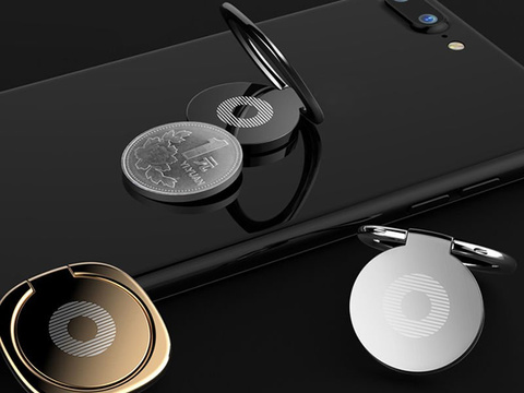 Baseus-Ring-Telefonhalter aus Metall, Desktop-Halterung, schwarz