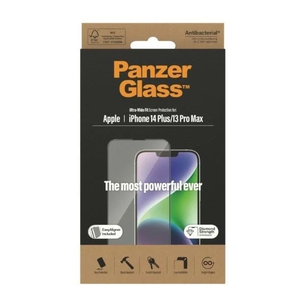 Szkło hartowane do iPhone 14 Plus PanzerGlass Ultra-Wide Fit EasyAligner